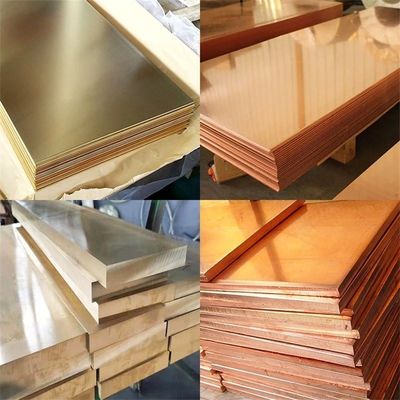 35-45 Hardness Pure Copper Cathodes T2 4X8 Copper Plate 99.99% Brass Sheets Customization
