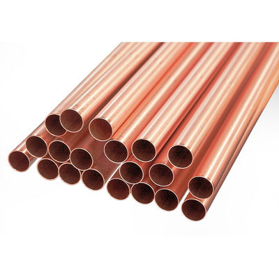 6 mm 8 mm OD Tubos de cobre macio Tubos de cobre puro ASTM C10100 C10200 C10300 C10400 C11000